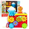 LEAN TOYS Interaktiivne Muusikaline Vedur Lastele Hammasrattad Värviline