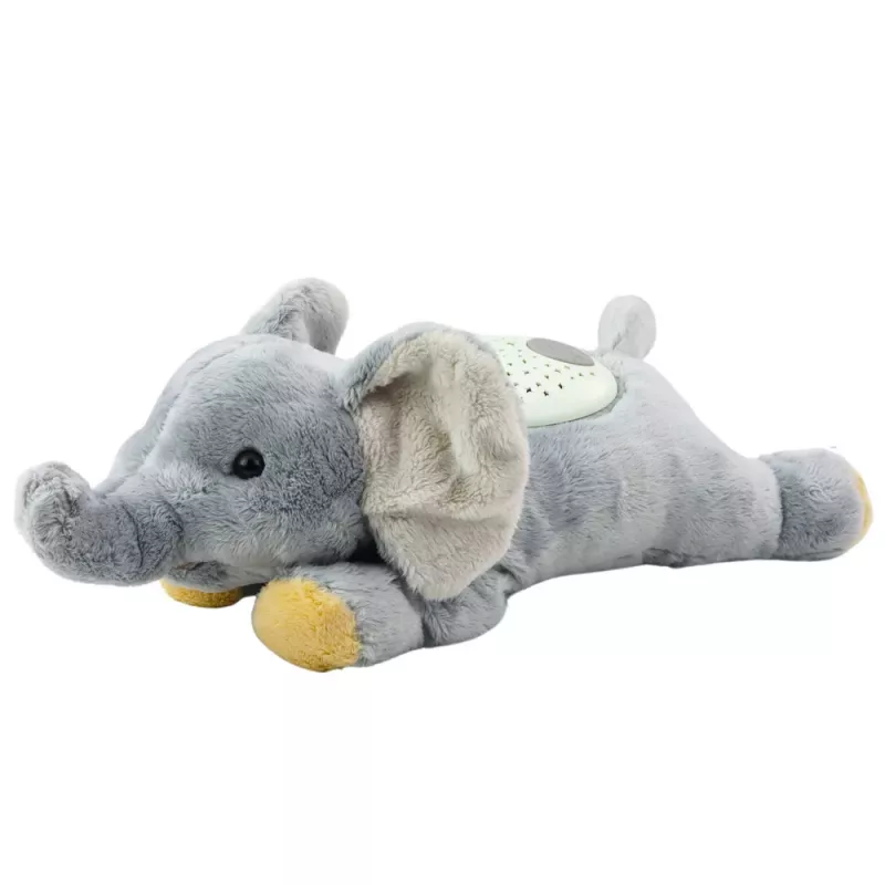LEAN TOYS Plushist Elevant Magamis Mänguasi Tähistaeva Projektori ja Helidega