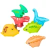 LEAN TOYS Vannimänguasjade Komplekt Kummist Dinosaurused Värvilised 6tk