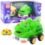 LEAN TOYS Kaugjuhitav Auto Lastele Dinosaur Roheline