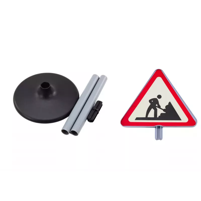 LEAN TOYS Suur teetööde hoiatusmärk õppimiseks 70cm