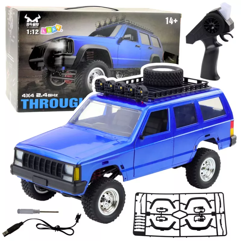 LEAN TOYS MN78 Kaugjuhitav Maastikusõiduk RC 4x4 Sinine 1:12