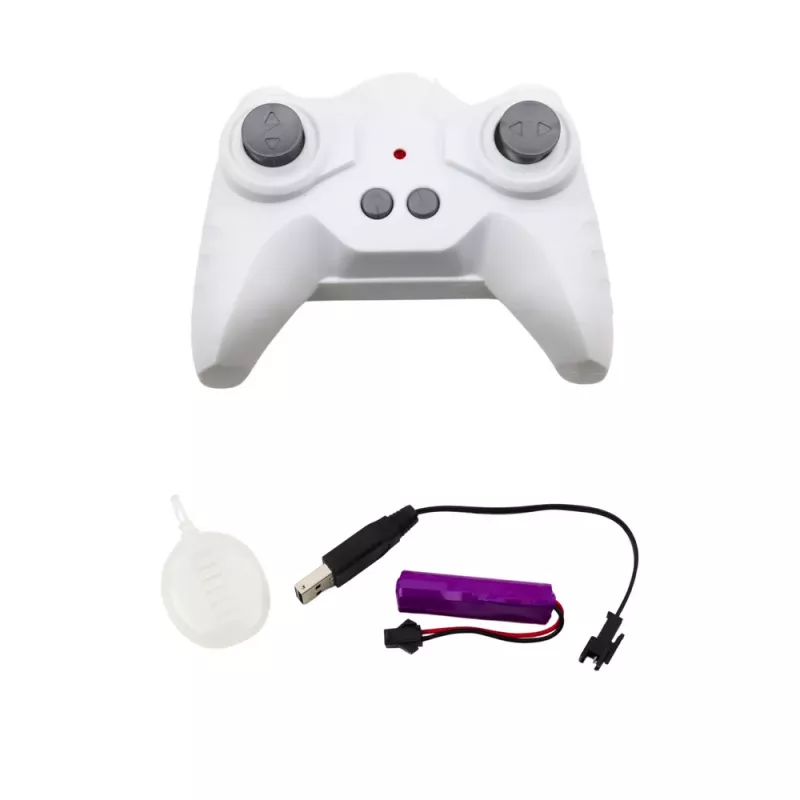 LEAN TOYS RC Spaceship Remote Controlled Lights Sounds Smoke