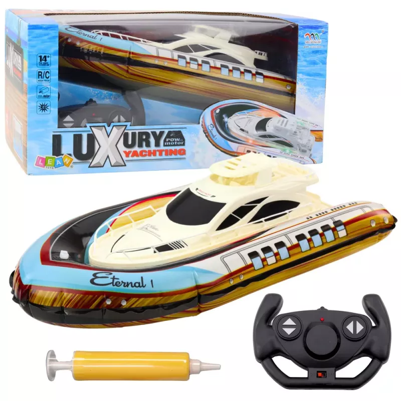 LEAN TOYS Luksusjaht Paisutatav Kaugjuhitav Paat RC LED Tuledega