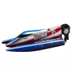 LEAN TOYS Kaugjuhitav RC Paat Sinine-Hõbedane 14cm