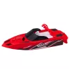 LEAN TOYS Kaugjuhitav RC Paat Valge ja Punane 15cm