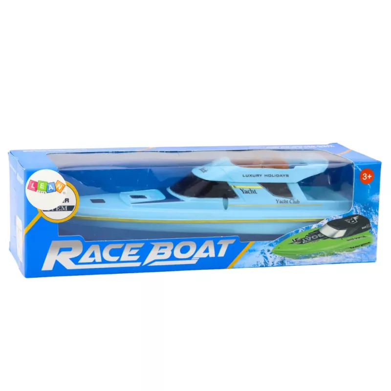LEAN TOYS Paat Mootorpaat Ujuv Jaht Aku Toitega Sinine