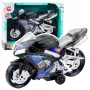 LEAN TOYS Racing Bike Racer Drive Lights Sounds Black Blue