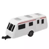 LEAN TOYS Set of Metal Car with Camper Trailer Orange