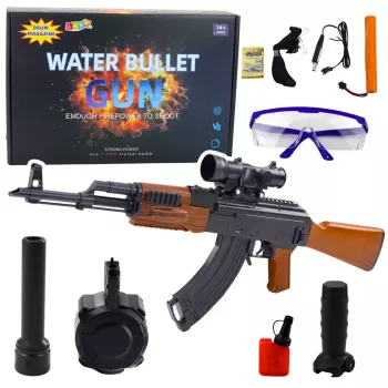 LEAN TOYS AK Rifle For Water Balls Hydrogel Sight Accessories Glasses 96cm