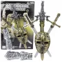LEAN TOYS Rüütlikomplekt 3 Mõõka Mask Kaitsed Realistlikud Kaunistused