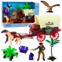 LEAN TOYS Cowboy Set Figures Western Wagon Horses Cowboy Palms