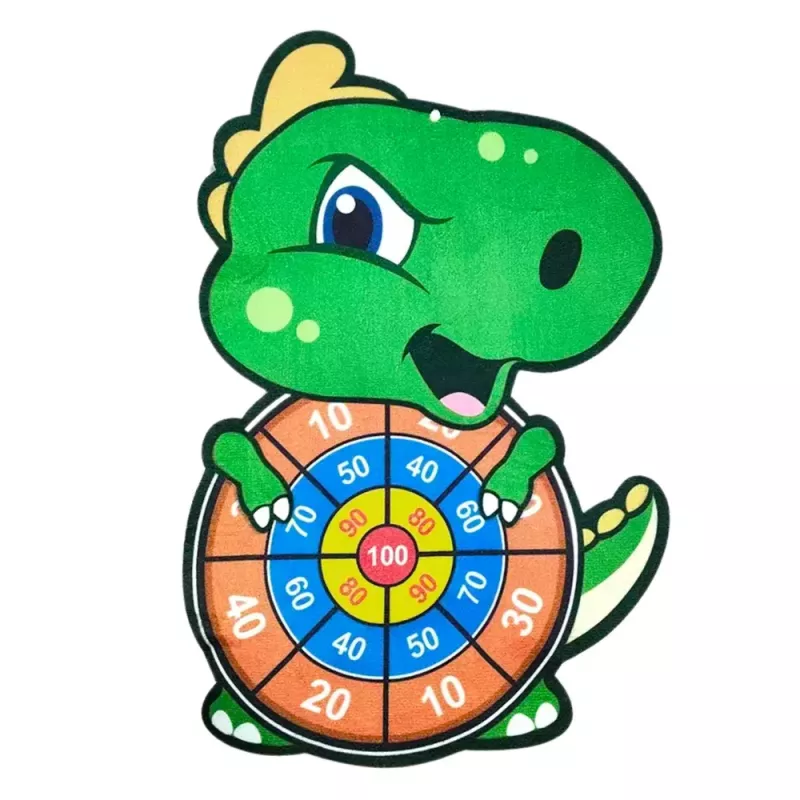 LEAN TOYS Oskusmäng Sihtmärgilaskmine Püss Velcro Pallid Dinosaur