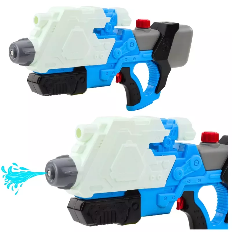 LEAN TOYS Mehaaniliselt Pumbatav Veepüstol Valge ja Sinine 650ml