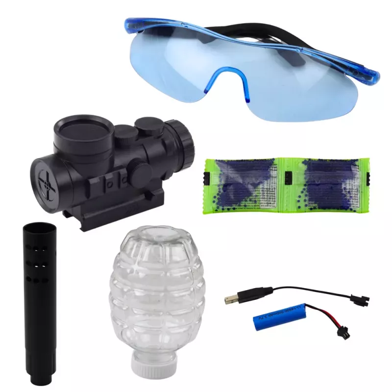 LEAN TOYS AK47 Rifle For Water Balls Hydrogel Graffiti Orange
