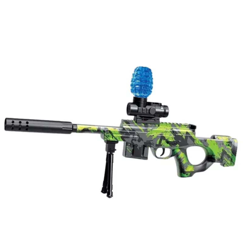 LEAN TOYS AWM püss veepallidele hüdrogeel rohelised prillid 61cm