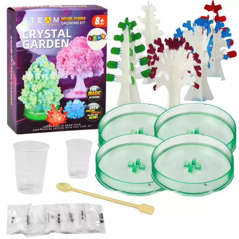 LEAN TOYS Educational Kit Experience Growing Crystal Trees
