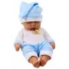 LEAN TOYS Magav Beebinukk Sinistes Pidžaamades Pompooniga Mütsiga
