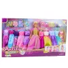 LEAN TOYS Suur moekomplekt Anlily kollektsioon nukukleidid ja aksessuaarid 24tk