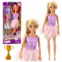 LEAN TOYS Anlily Ballerina Doll in Dress with Movable Limbs and Accessories