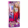 LEAN TOYS Anlily jooganukk treeningmati, veepudeli ja spordikotiga, liikuvate jäsemetega, 29 cm, blondide juuste ja siniste silmadega, sportlikus riietuses, lastele alates 3. eluaastast