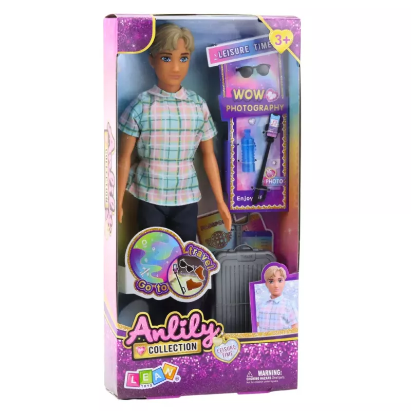LEAN TOYS Anlily Nuku Poisi Aksessuaarid Kohver Selfiepulk Prillid Pudel