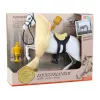 LEAN TOYS Hobune pika lakaga sadula tassi harja tarvikutega valge