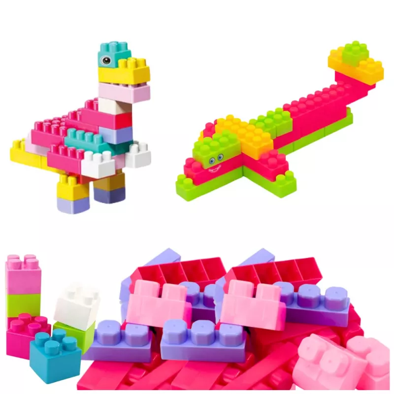 LEAN TOYS Ehitusklotsid õppekarbis 230 elementi Wafle Mini