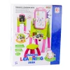 LEAN TOYS 5in1 Õppelaud Tooliga Multifunktsionaalsete Aksessuaaridega Roosa