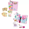 LEAN TOYS Secret Diary Padlock Notebook Locker Key Accessories Pink