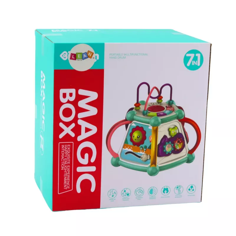 LEAN TOYS Multifunctional Educational Cube Sorter 7in1 Lights Sounds