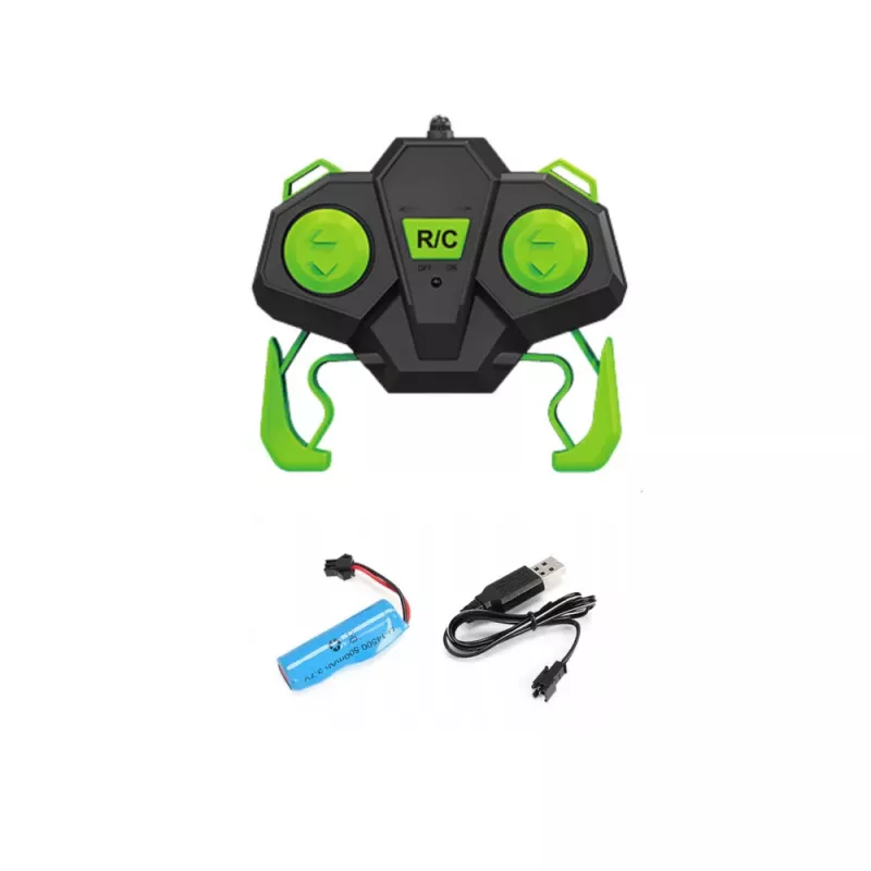 LEAN TOYS Remote Control Stunt Car RC 360° Green