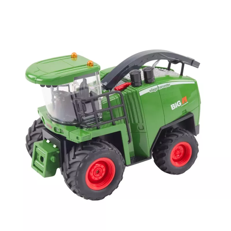 LEAN TOYS põllumajanduslik kombain vilja- ja maisiheedriga, kaugjuhitav RC 1:24