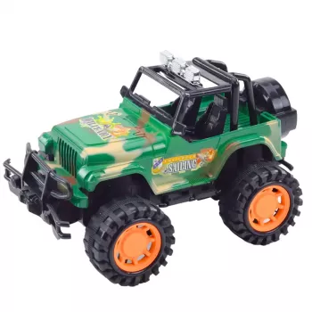 LEAN TOYS Suur sõjaline maastikusõiduk Roheline
