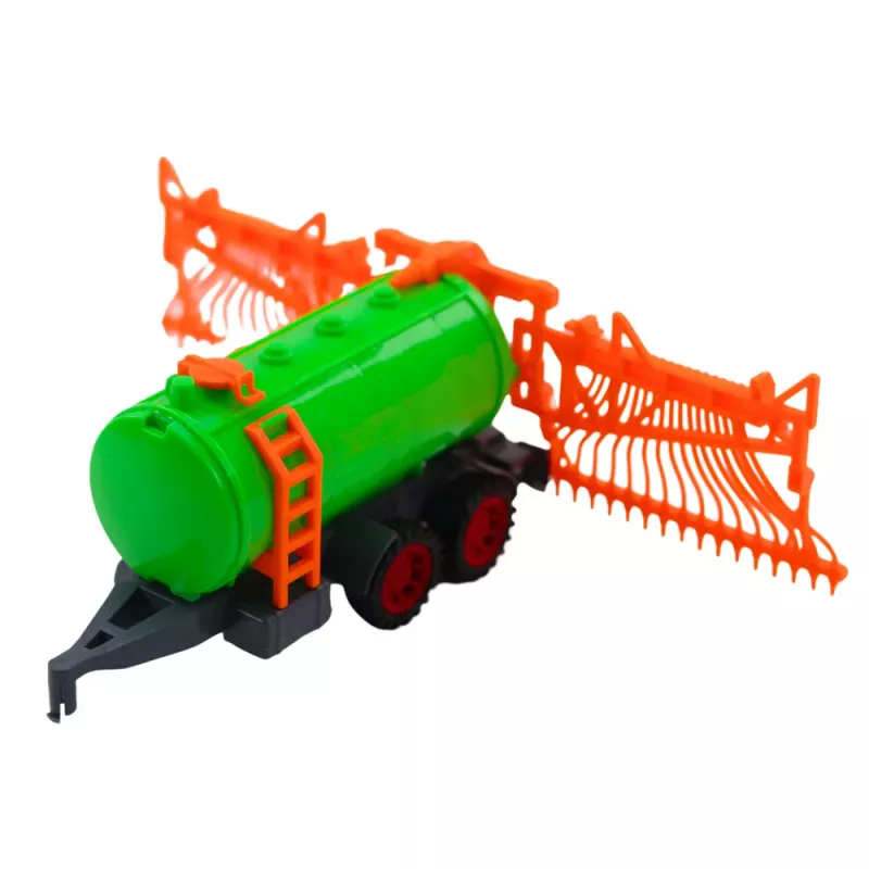 LEAN TOYS Põllumajandustraktor Farm Tanker Rake Set