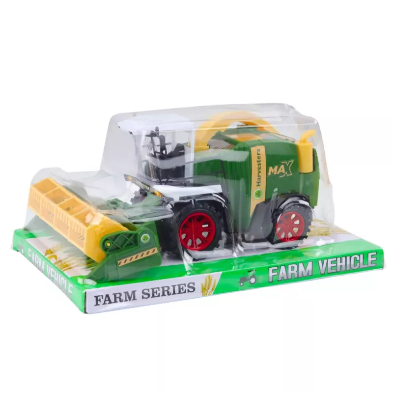LEAN TOYS Combine Harvester Farm Agricultural Header Drive Green 1:16 Scale