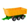 LEAN TOYS Põllumajandustraktor Kollase Haagisega Punane 46cm