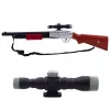 LEAN TOYS Rifle Shotgun Prop Shoulder Strap Scope Brown Sounds 65cm