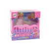 LEAN TOYS Mini Nukk Pidžaamas Komplekt Roosa Voodi