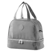 LEAN Thermal Insulating Breakfast Bag with Adjustable Belt Gray 27cm