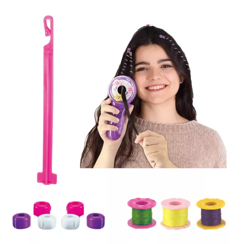 LEAN TOYS Juuste Ilukomplekt Punumismasin Niidid Elastikud Helmed