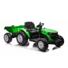 LEAN CARS HC-306 Battery Operated Tractor With Trailer Light Green 24V
