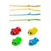 LEAN TOYS Interaktiivne Mängukaar Aku Toitega Kalapüük Roosa