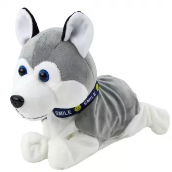 LEAN TOYS Patareitoitega Interaktiivne Husky Plüšškoer Liigub ja Teeb Häält