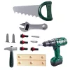 LEAN TOYS DIY tööriistakomplekt karbis akutrell 14 tk