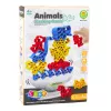 LEAN TOYS Game Skill Balance Tower Stone Animals Blocks Colored