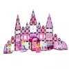 LEAN TOYS Magnetic Windows Blocks for Girls Pink 58 pcs.