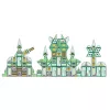 LEAN TOYS Magnetic Blocks Space Space Station 4D 172pcs