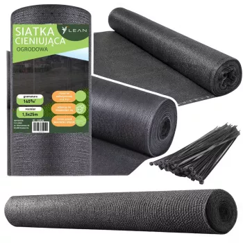 LEAN Shade Net For Fence Fence Masking Gray 1.5M 25M 140g/m²