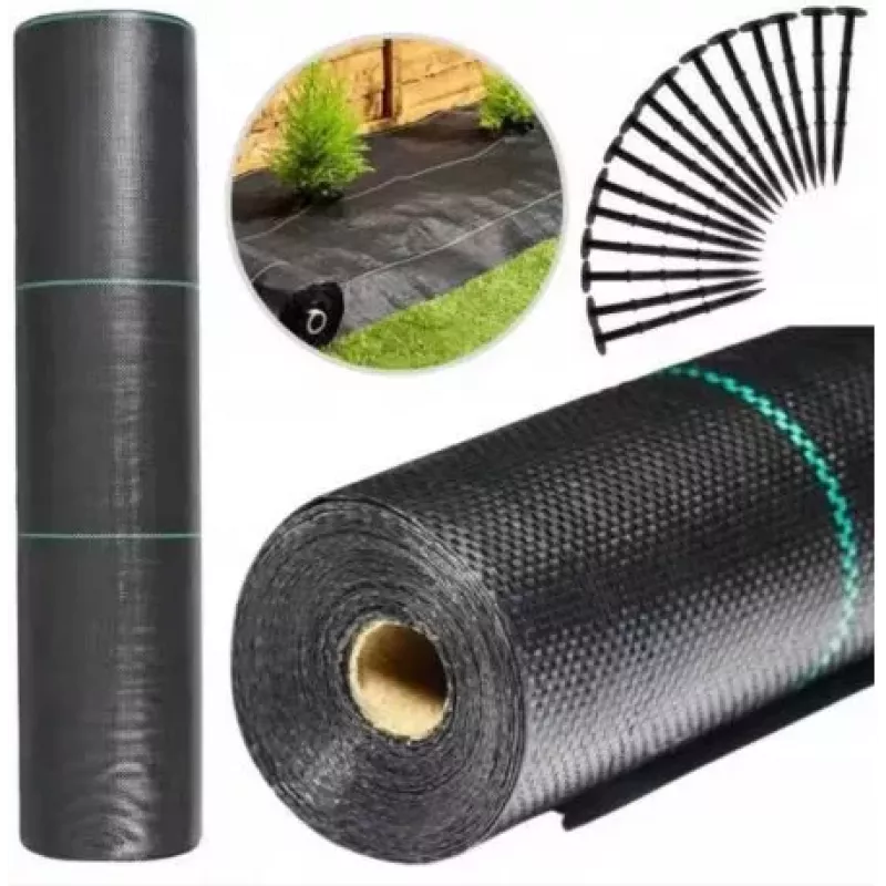LEAN Black Agrotextile 1100cm x 50m UV 135g Anti-weed Agrotextile + Anchors